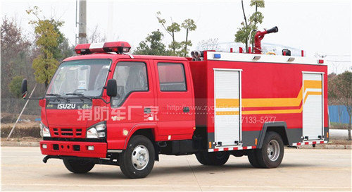 廣東揭陽用戶：定購五十鈴4噸水罐消防車